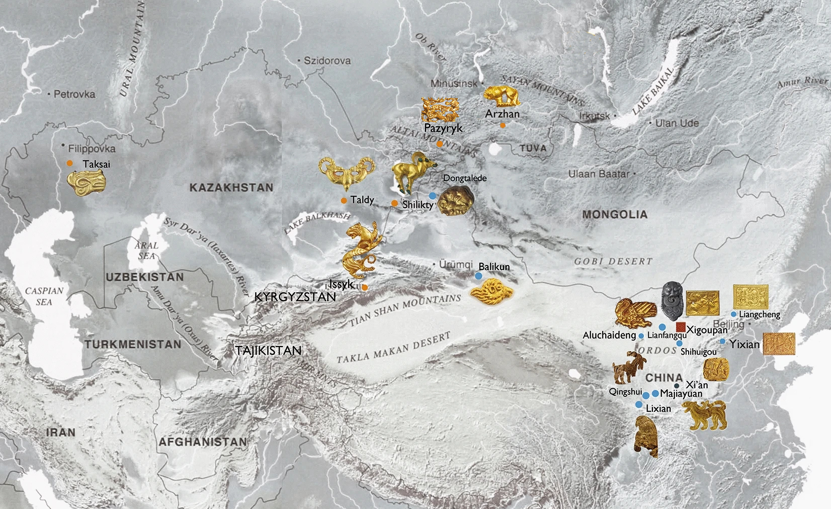 FileGeographical_distribution_of_early_gold_and_silver_artefacts_found_in_Northwest_China_and_Central_Asia_8th-3rd_century_BCE.jpg
