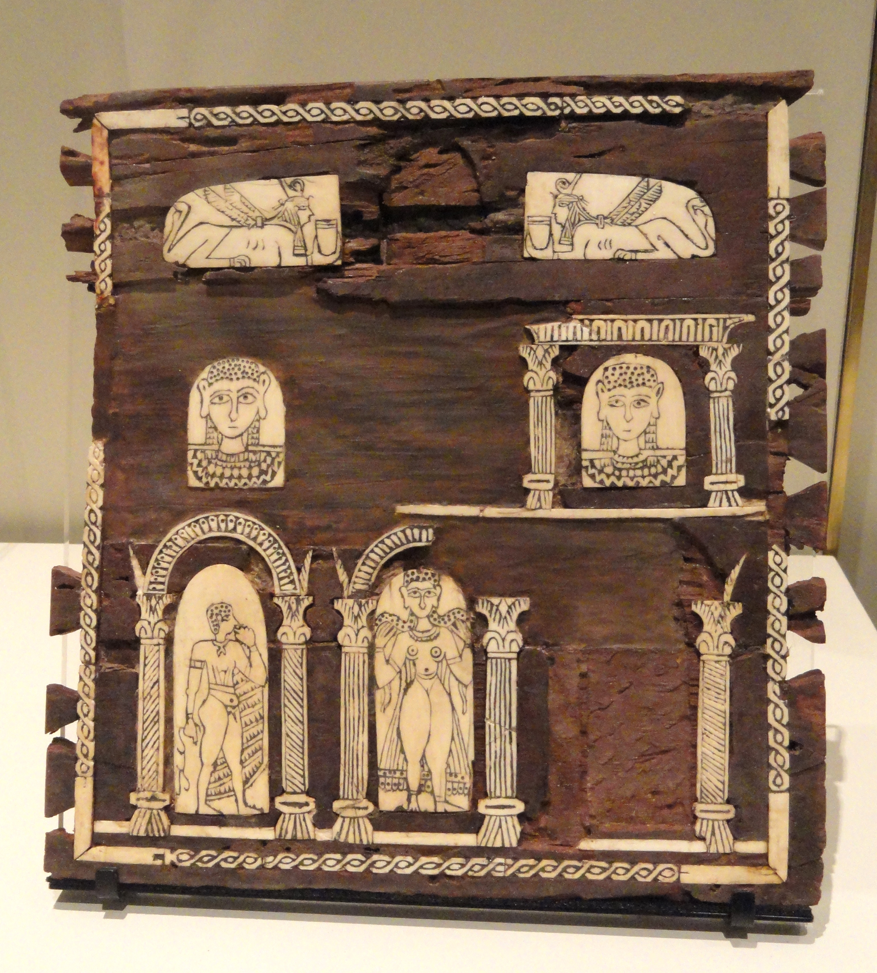 FileFront_panel_of_decorated_wooden_box_wood_with_ivory_inlay_Gebel_Adda_300-400_AD_-_Royal_Ontario_Museum_-_DSC09790.JPG