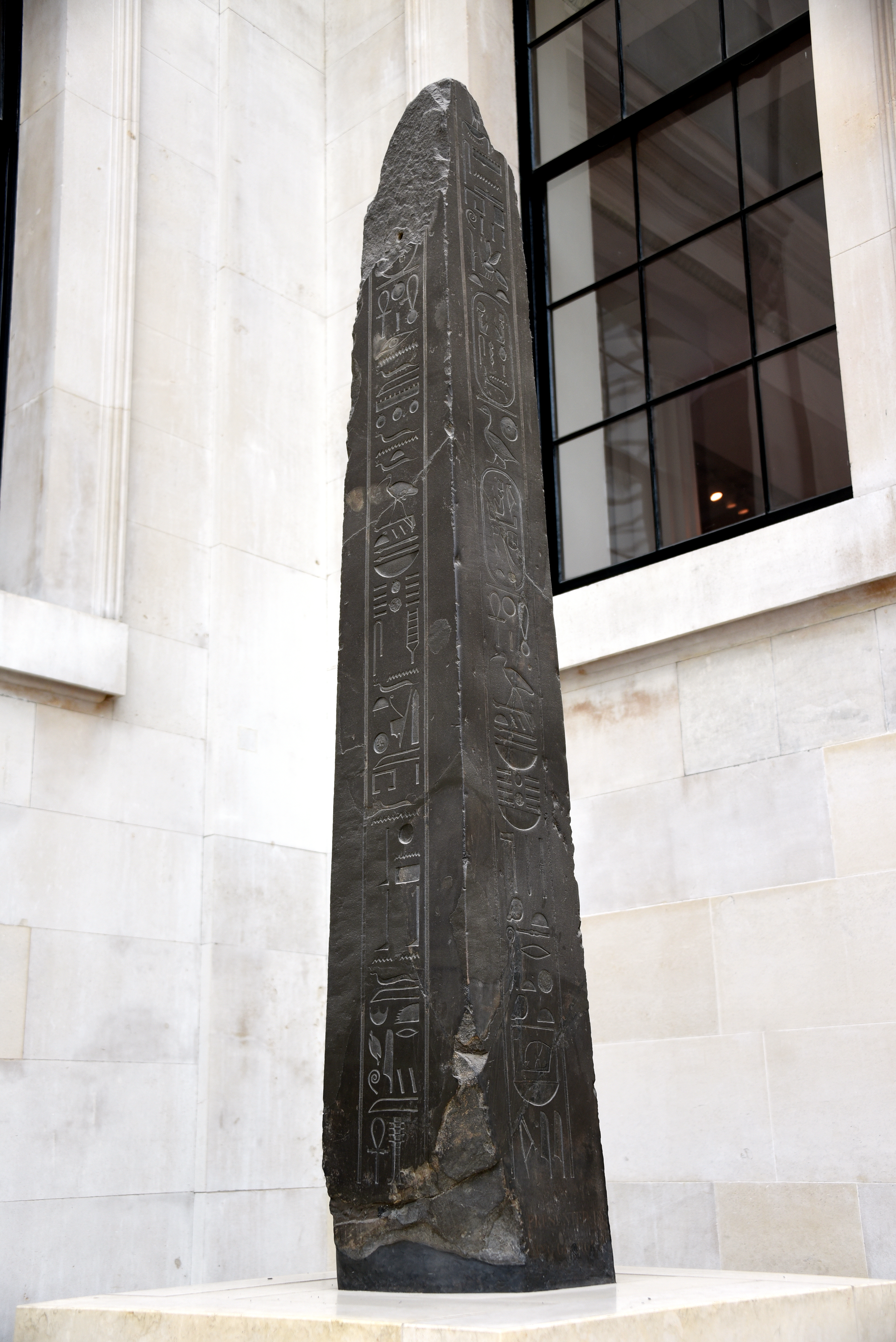 FileThe_black_siltstone_obelisk_of_Pharaoh_Nectanebo_II_c.350_BCE._From_Cairo_Egypt._British_Museum.jpg