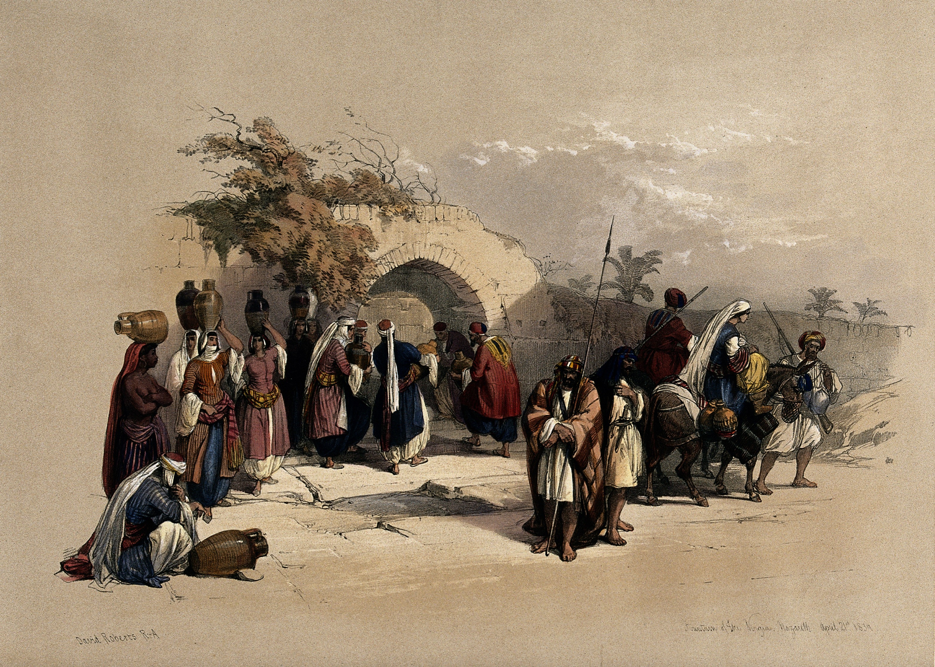 FileFountain_of_the_Virgin_Nazareth._Coloured_lithograp_Wellcome_V0049407.jpg