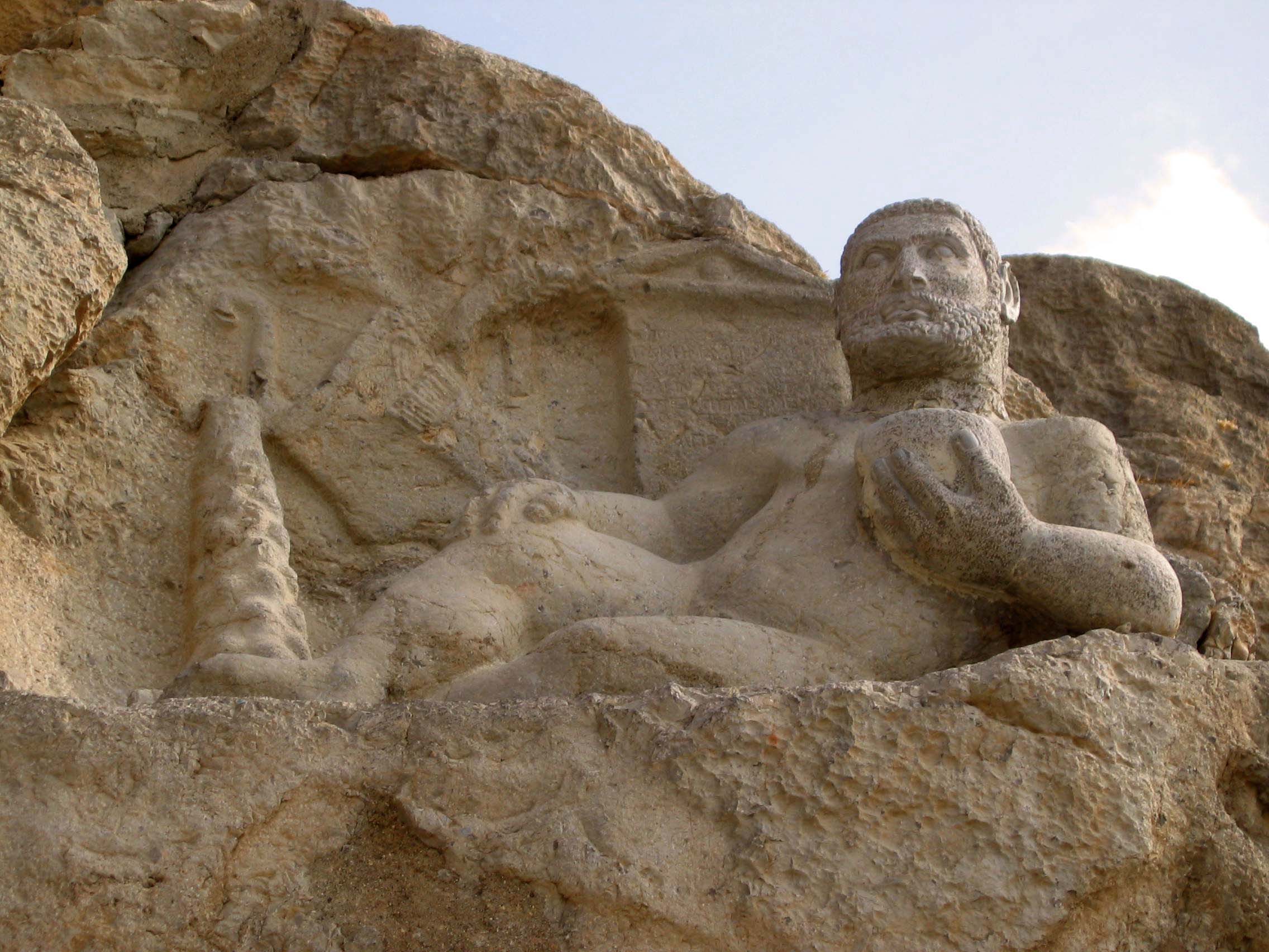 Statue of Hercules in Behistun