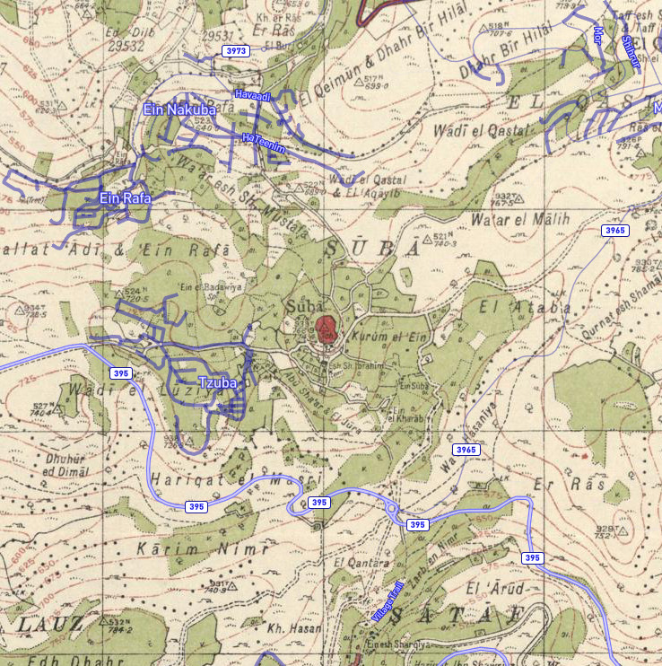 FileHistorical_map_series_for_the_area_of_Suba_Jerusalem_1940s_with_modern_overlay.jpg