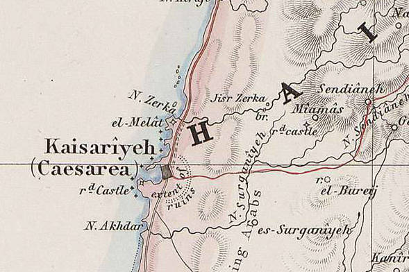 FileCaesarea_and_el_Melat_in_VanDeVeldeMap5_cropped.jpg
