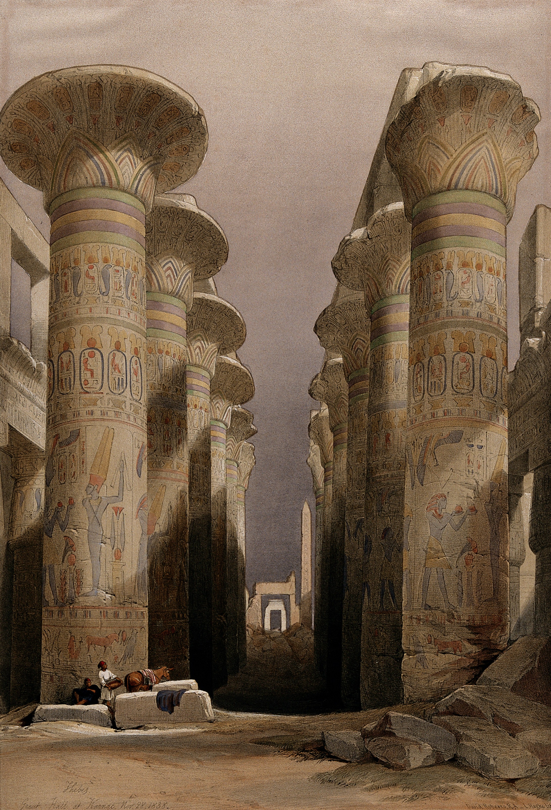 FileDecorated_pillars_of_the_temple_at_Karnac_Thebes_Egypt._Co_Wellcome_V0049316.jpg